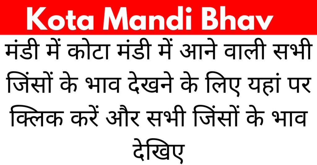 Kota Mandi Bhav : मंडी में आज लहसुन हुई नरम और कलौंजी हुई जोरदार तेजी