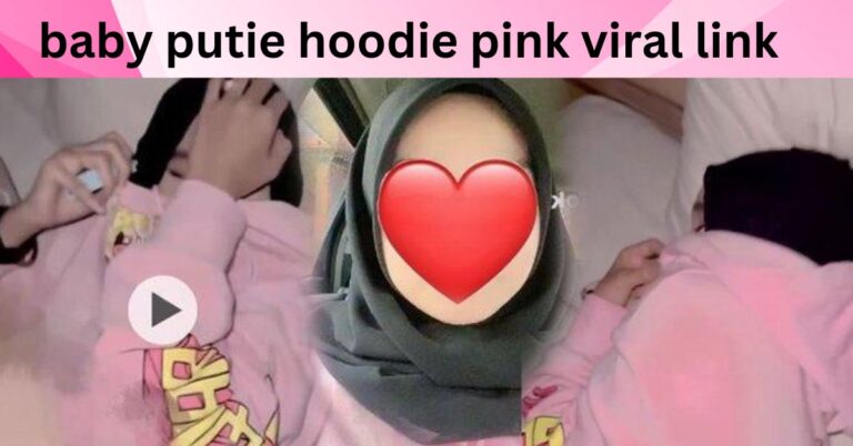 baby putie hoodie pink viral link